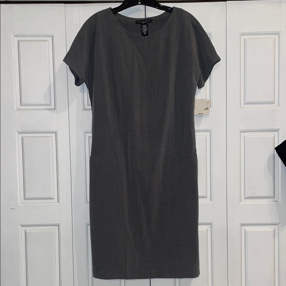 Apostrophe Dresses & Skirts - Apostrophe Gray Sheath Dress.